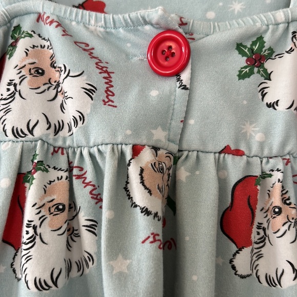 RARE! Retro Santa Dress w Candy Cane Bow, Ric Rac Trim by Olive Mae Clothing Co. - Picture 6 of 13